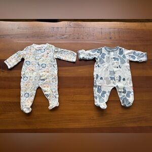 Magnetic Me Organic Cotton Footed Sleepers NB 5–8 lbs | 2 pieces